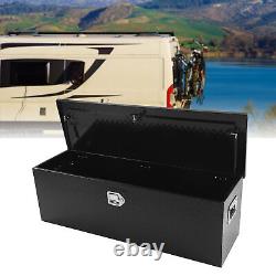 Tool Storage Box with Side Handles Aluminum Alloy Underbody Toolbox for Truck