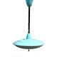 Vintage 1960 Niba Italy Sky Blue Pendant Ceiling Kitchen Dining Room Lamp
