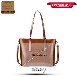 Women's Handmade Luxury Tote Vintage Style Brown Leather Travelling Bag