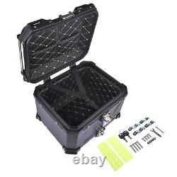 Boîte à bagages étanche pour moto, coffre de scooter, top case de rangement 45L