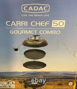 CADAC Carri Chef 50 Gourmet Combo 3 en 1 BBQ Cooker Cooking Camping #4491   
<br/> 
<br/>  	CADAC Carri Chef 50 Gourmet Combo 3 en 1 Barbecue Cuisson Camping #4491