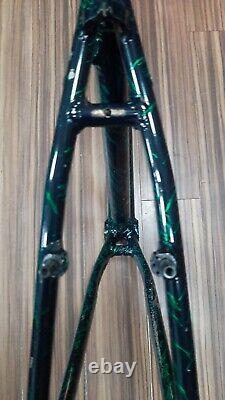 Cadre VTT rigide en aluminium Claud Butler Magna 7005, taille Large 19.5, noir et vert