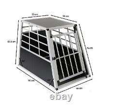 Cage de transport pour animaux en aluminium Boîte de voyage Chien Chat Chiot Transporteur Chenil