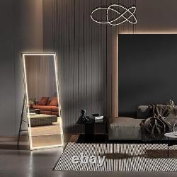 Grand miroir pleine longueur avec lumières 140x50cm LED Miroir plein corps sur pied gratuit