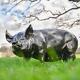 Grande Sculpture De Jardin En Aluminium Grandeur Nature D'une Mère Cochon