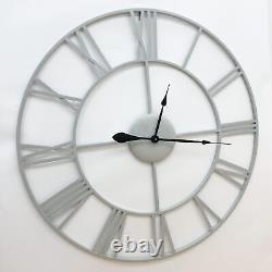 Horloge murale squelette en métal de 90cm de largeur