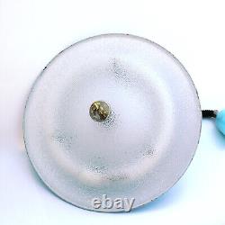 Lampe de salle à manger de cuisine de plafond de pendentif bleu ciel de l'Italie Niba de 1960 de cru