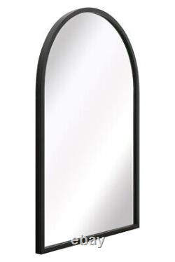 Le miroir arqué noir extra grand Arcus Nouveau encadré 39 X 27 100 x 70cm