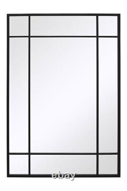 Le nouveau miroir de jardin contemporain Genestra noir extra large 39x27 100x70cm