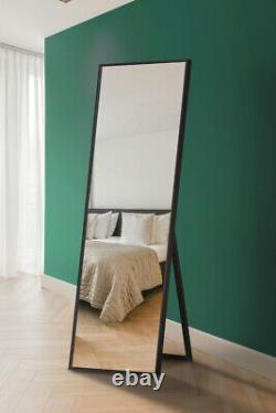 Le nouvel grand miroir sur pied en aluminium noir Artus 67X23 170X58cm