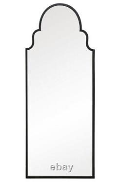 Le nouvel miroir de jardin arqué extra large Arcus avec cadre noir 71x28 180x70cm