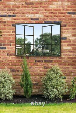 Miroir de jardin extra large et foncé avec fenêtre ouverte Kirkby New 39 X 29 100 x 73cm