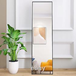 Miroir plein pied Beauty4U 140x50cm, à poser, suspendre ou appuyer, grand ou