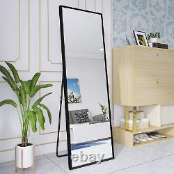 Miroir plein pied Beauty4U 140x50cm, à poser, suspendre ou appuyer, grand ou