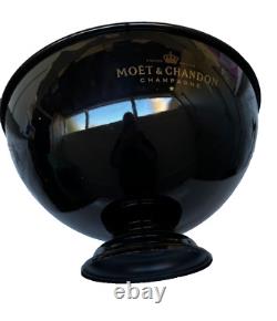 Refroidisseur rond large Magnum Noir Moët & Chandon Champagne 43 CM de diamètre - Utilisé